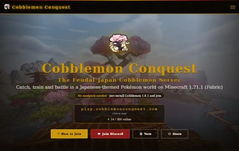 Cobblemon Conquest, een online platform gebouwd door Iverium Software